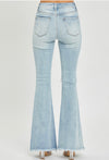 High Rise Distressed Flare Jean